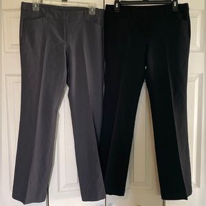 2 pairs Joe B Juniors Dress Pants - 1 charcoal & 1 black - size 5 - 30” inseam